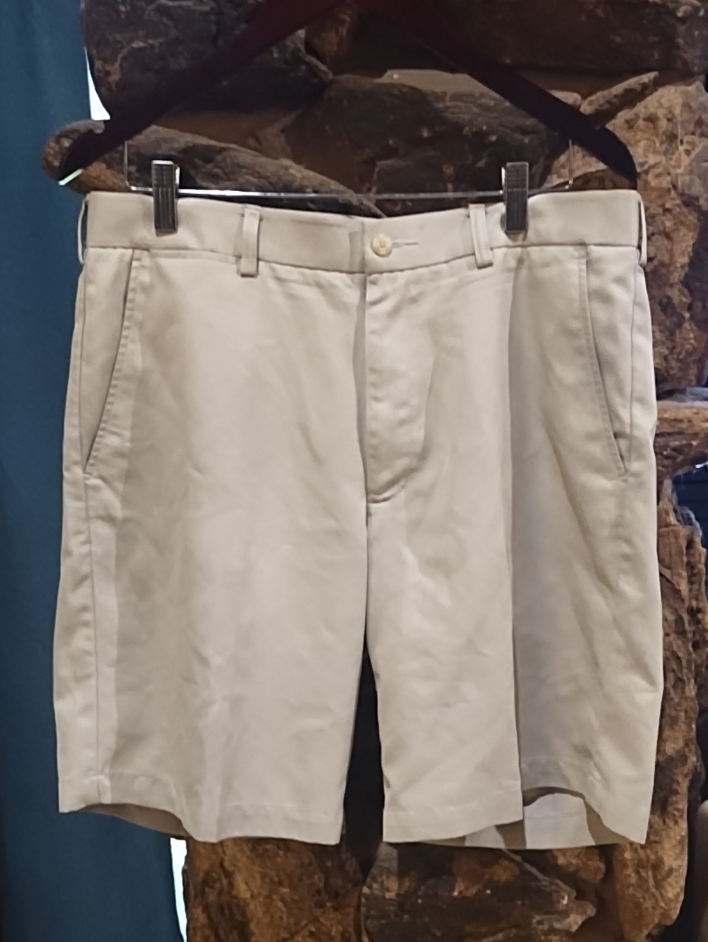 PGA Tour Cream Flat Front Men's Shorts